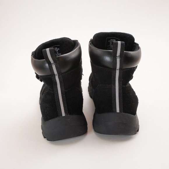 Lands End Boots Little Kids Boy's Size 10 M Adjustable Straps Black Suede - Picture 2 of 6